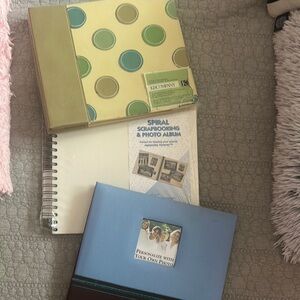 Lot of three new Scrapbook albums one 10 x 10, two 8.5x8.5.
